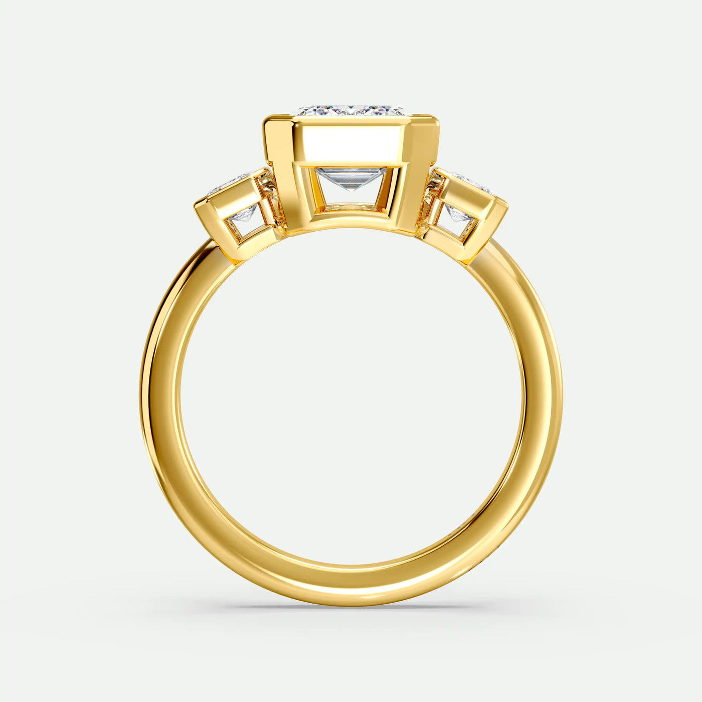 Emerald - Silver (Yellow Gold)
