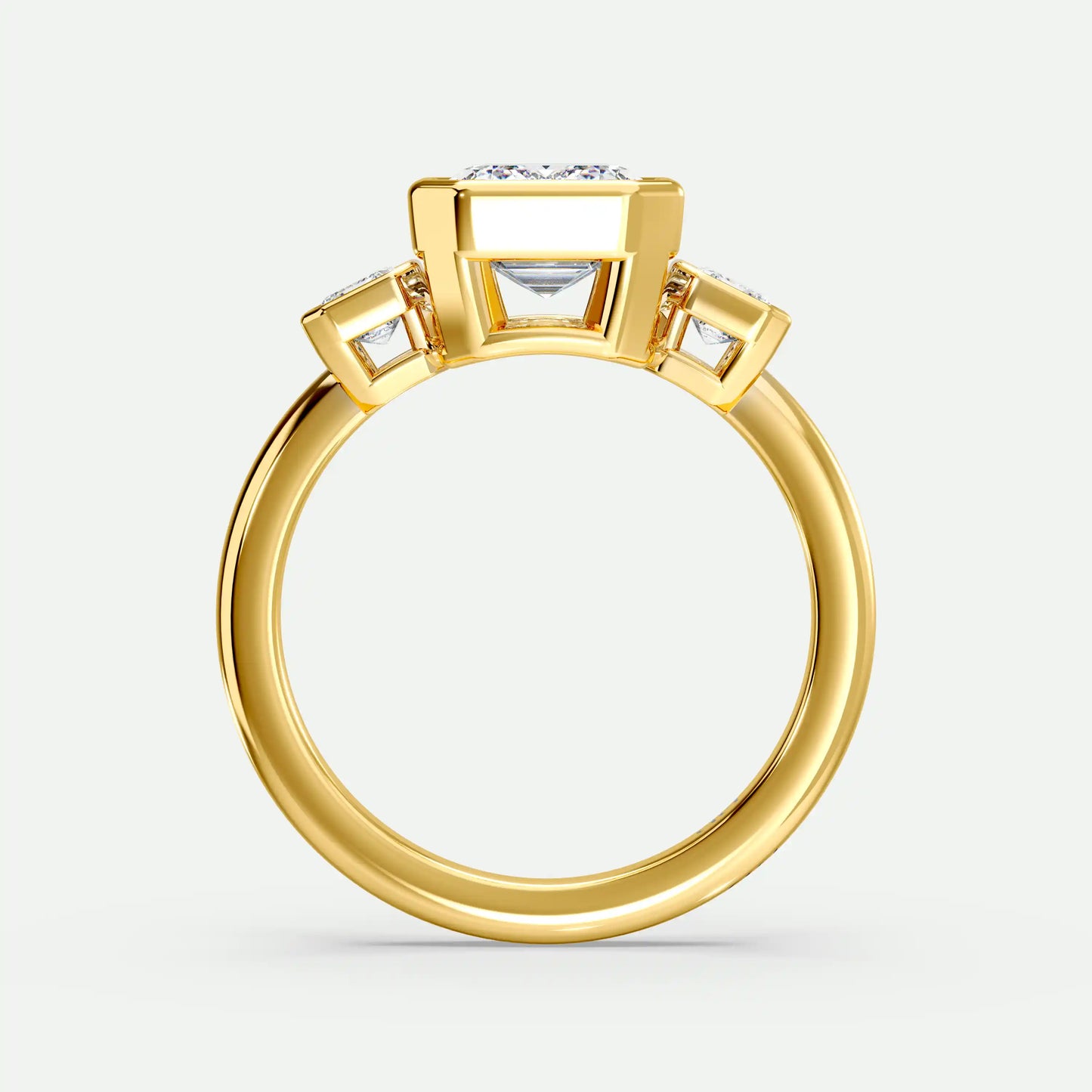 Emerald - Silver (Yellow Gold)
