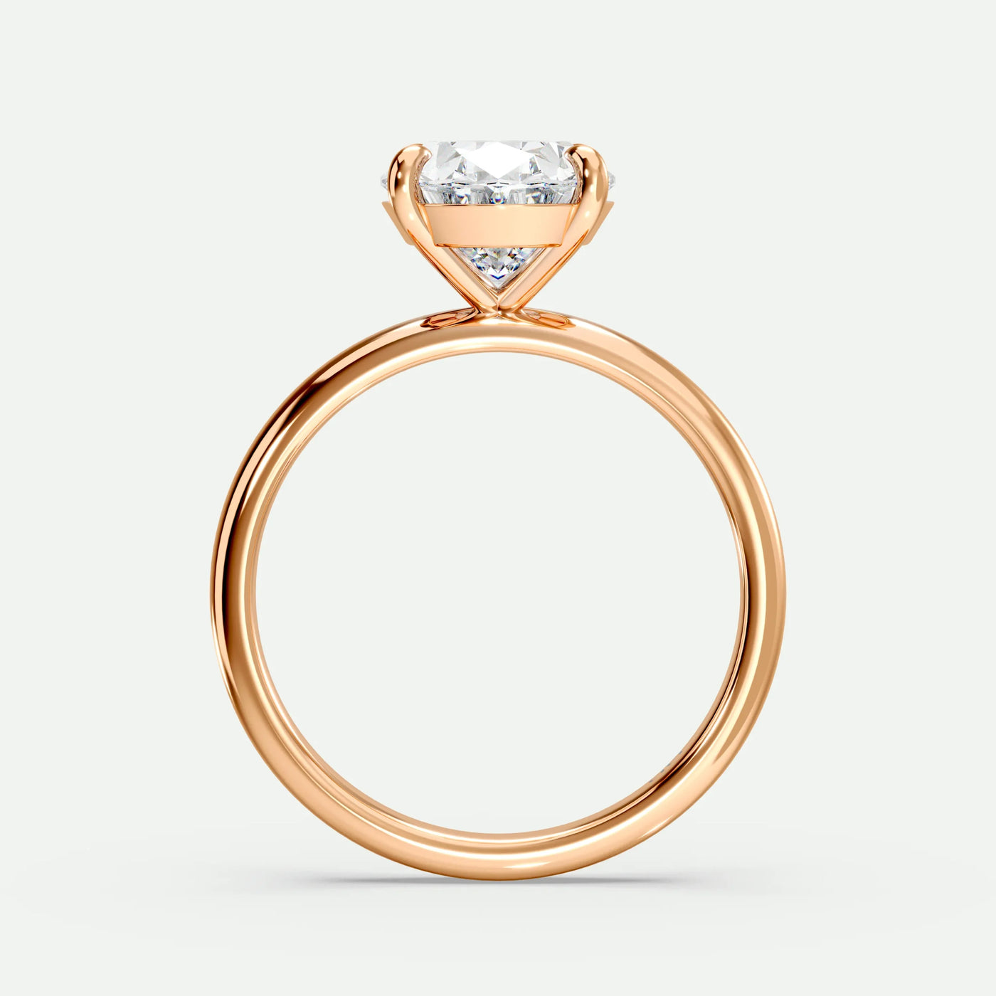 Oval - Silver (Rose Gold)