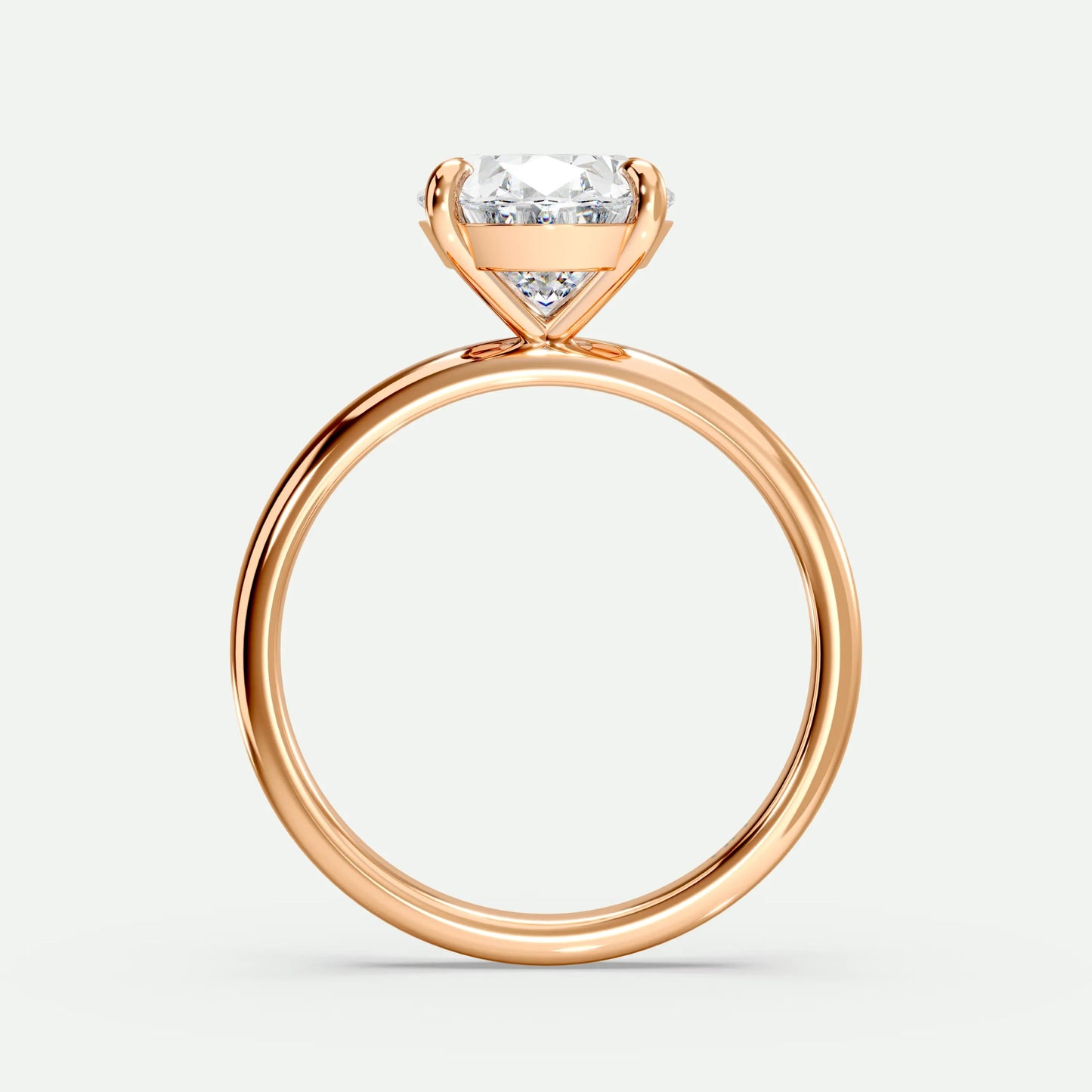 Oval - Silver (Rose Gold)