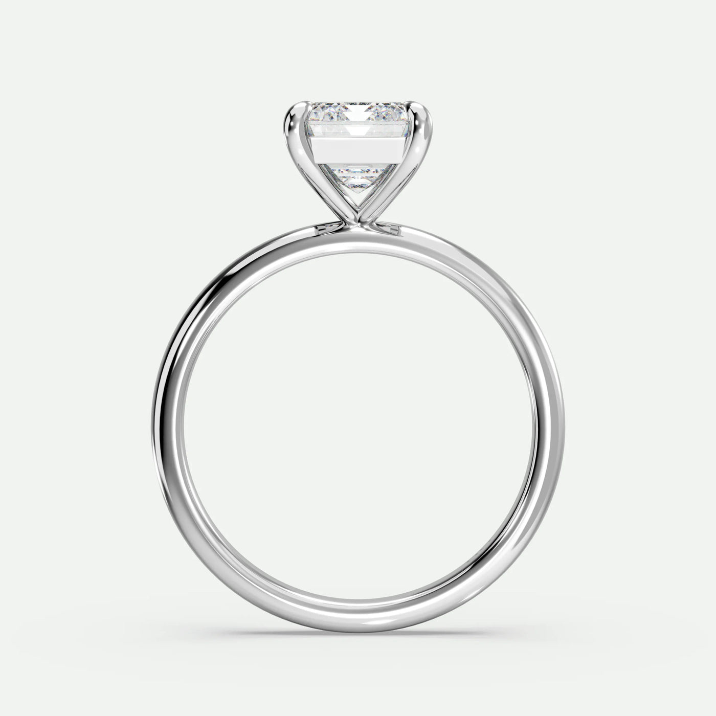 Emerald - Silver (White Gold)
