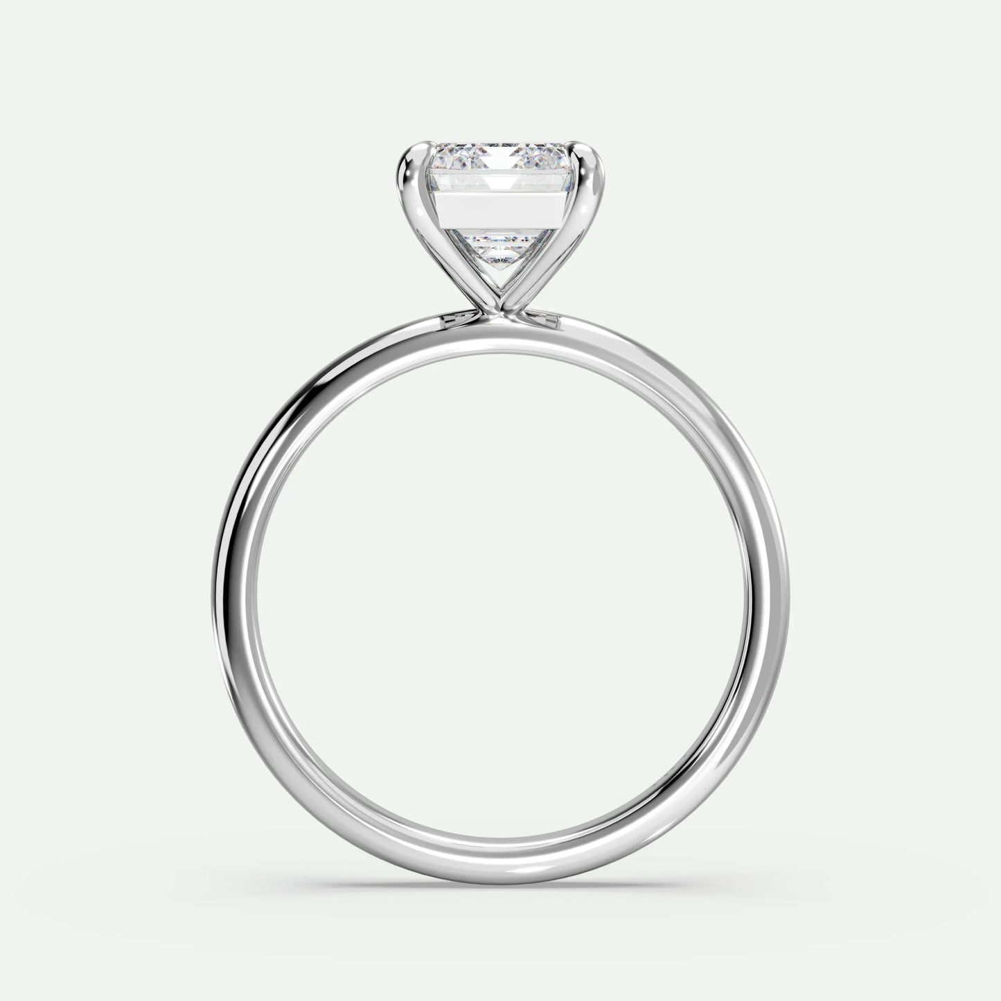 Emerald - Silver (White Gold)