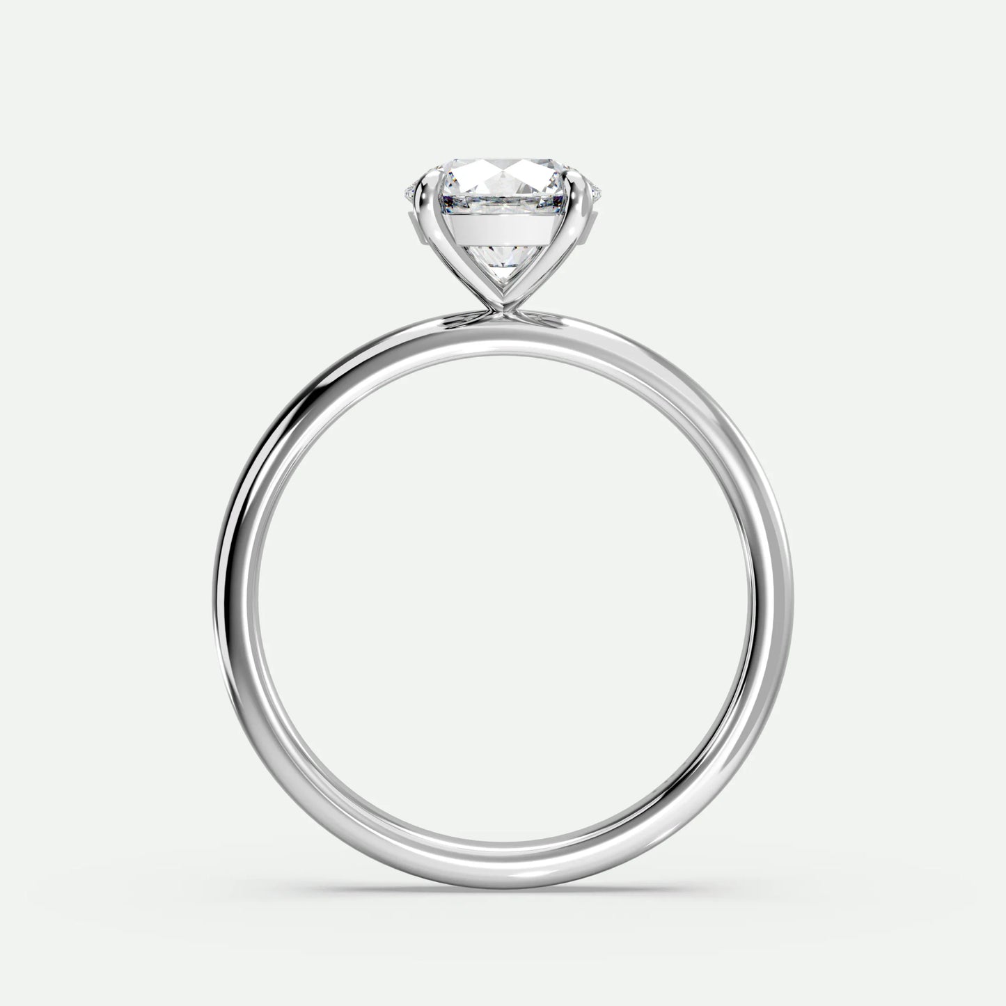 Round - Silver (White Gold)