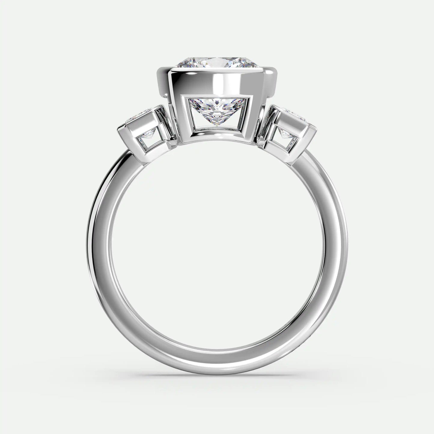 Cushion - Silver (White Gold)