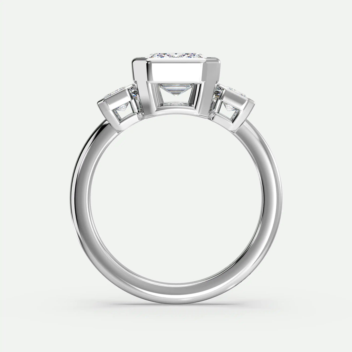 Emerald - Silver (White Gold)

