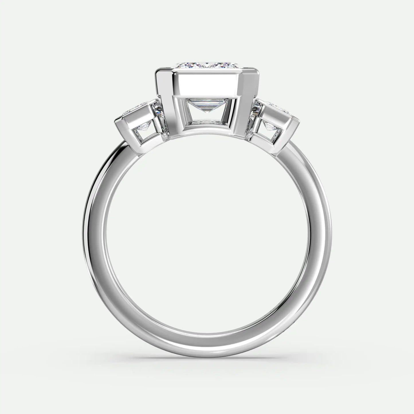 Emerald - Silver (White Gold)
