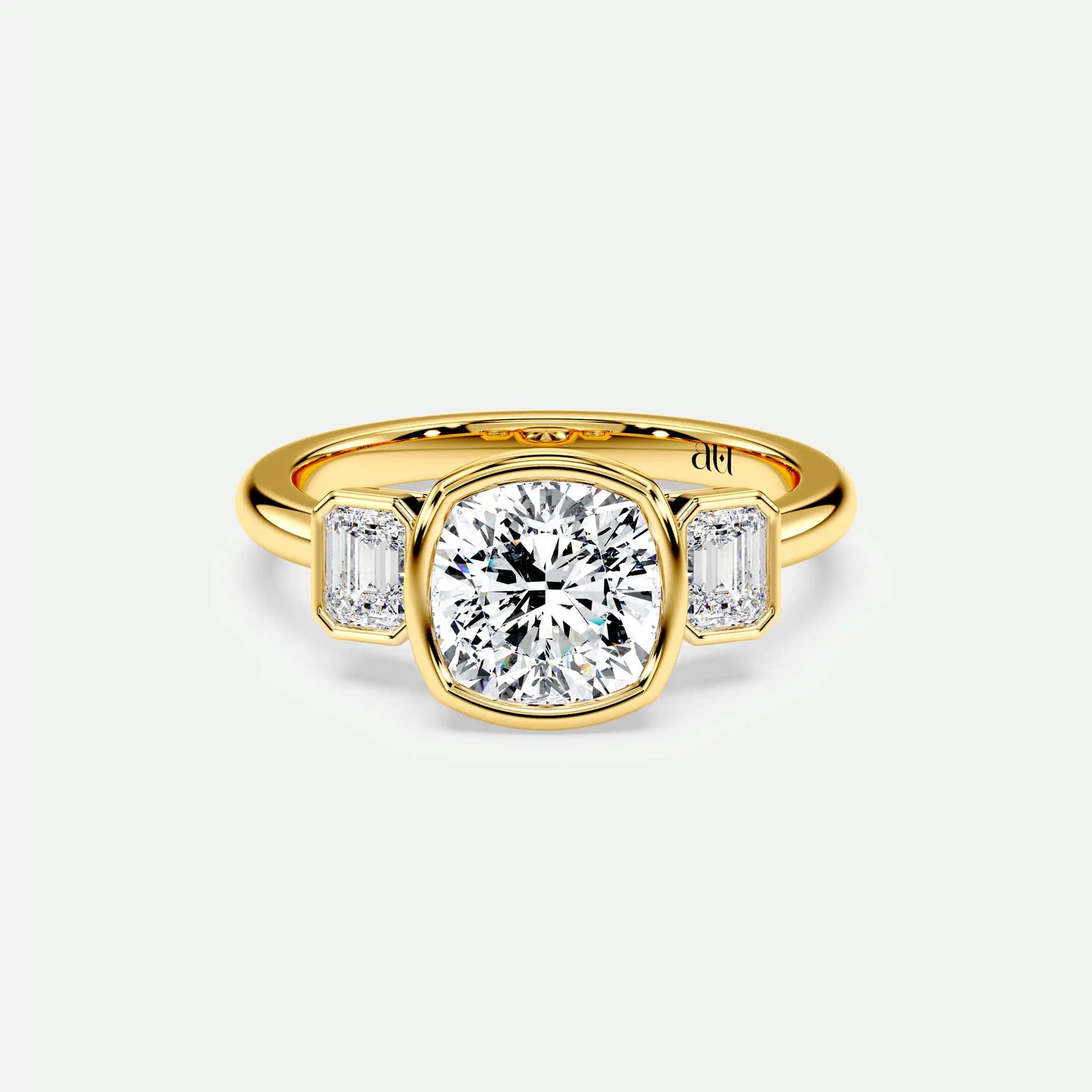 Cushion - Silver (Yellow Gold)
