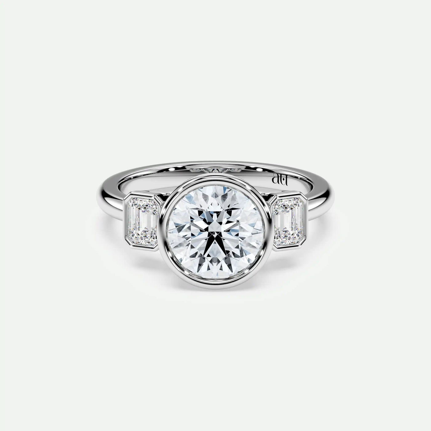 Round - Silver (White Gold)
