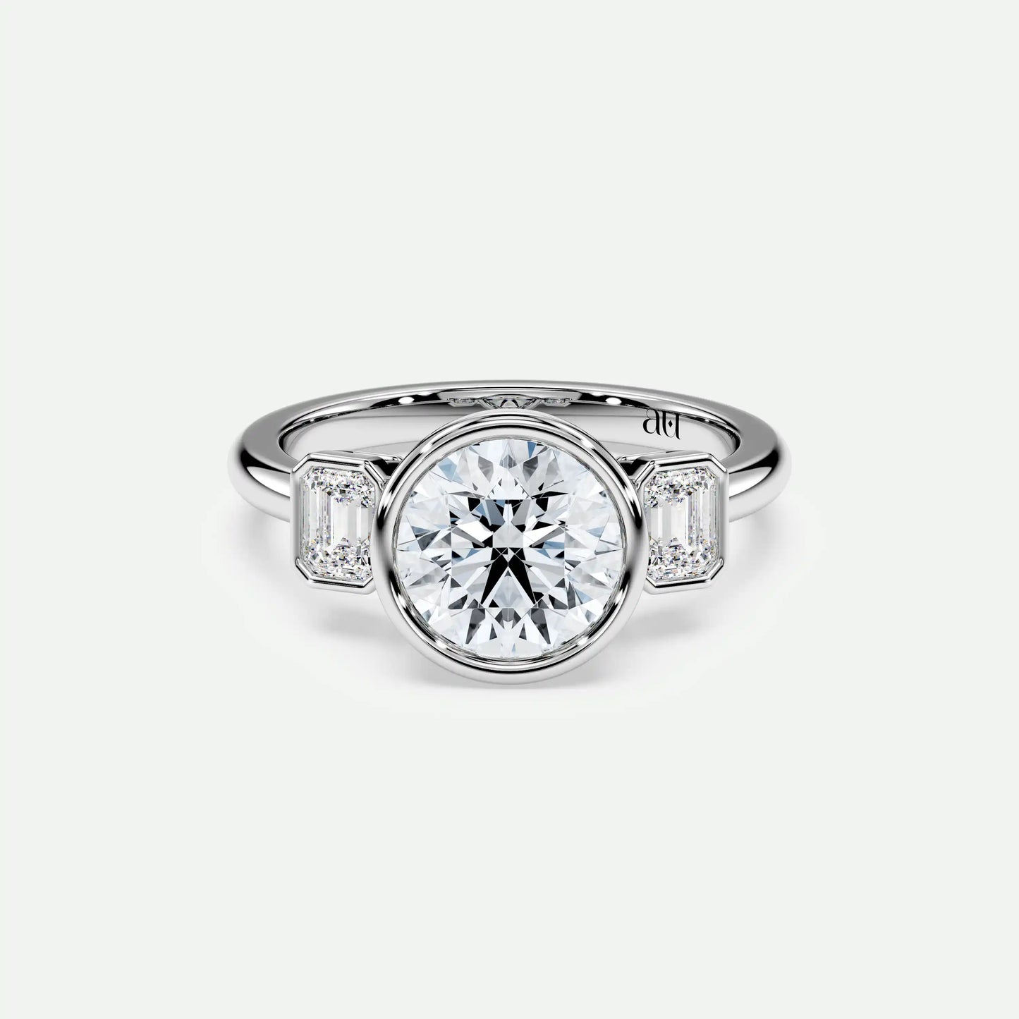 Round - Silver (White Gold)