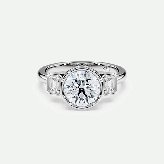 Round - Silver (White Gold)