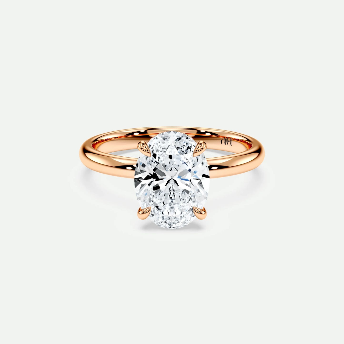 Oval - Silver (Rose Gold)