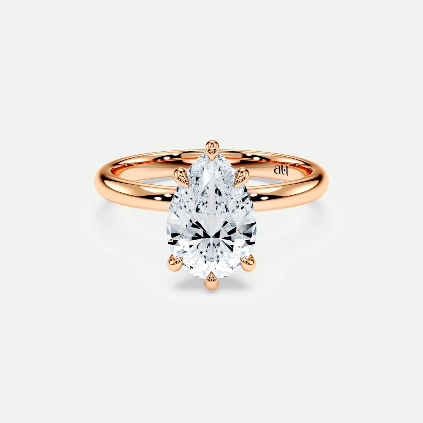 Pear - Silver (Rose Gold)
