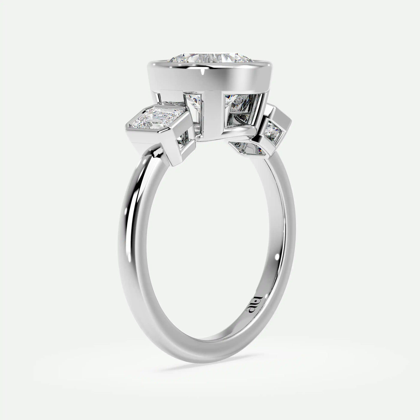 Round - Silver (White Gold)