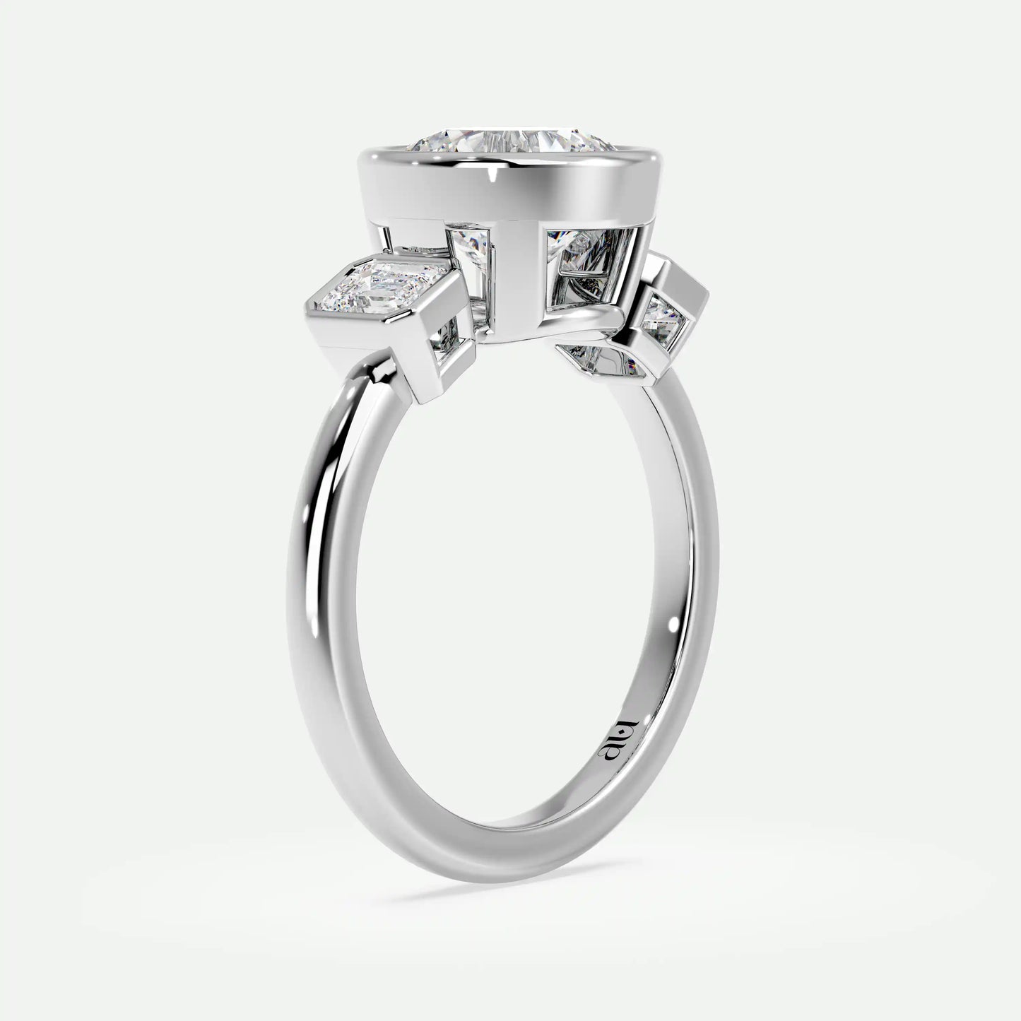Round - Silver (White Gold)