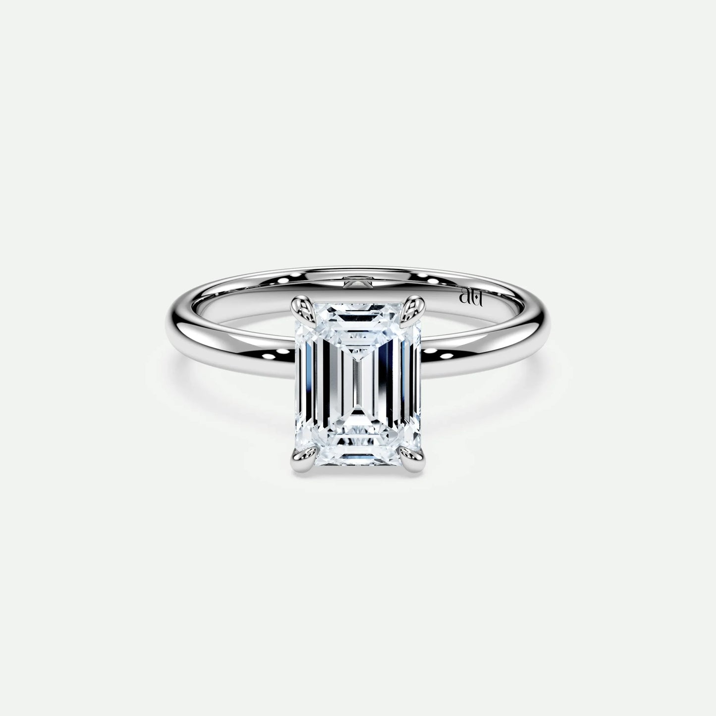 Emerald - Silver (White Gold)