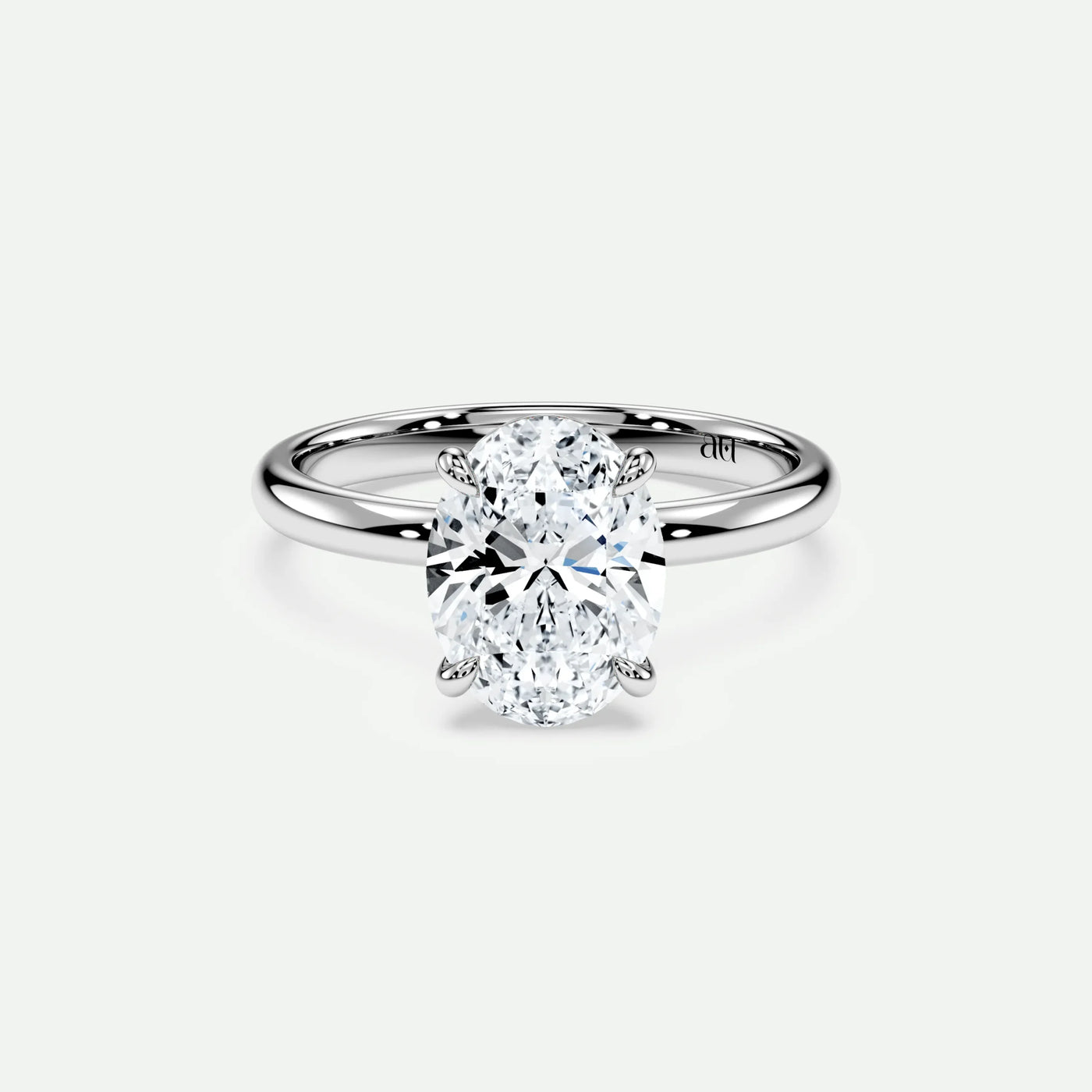Oval - Silver (White Gold)