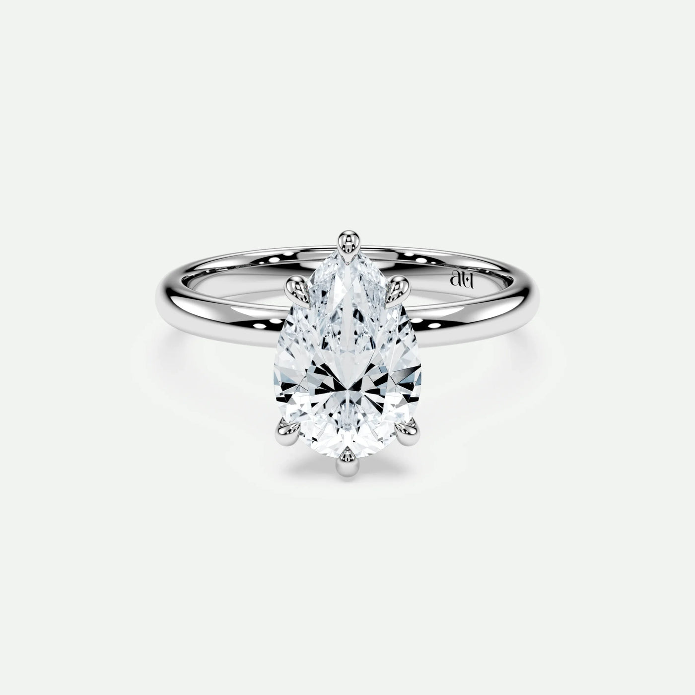 Pear - Silver (White Gold)
