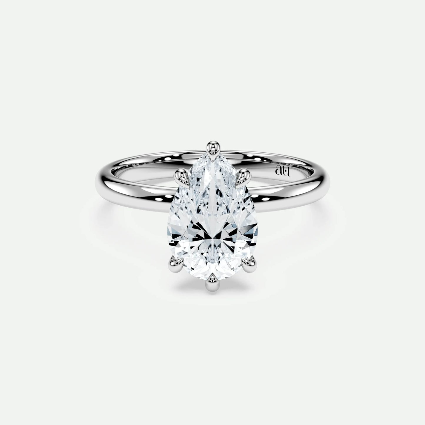 Pear - Silver (White Gold)