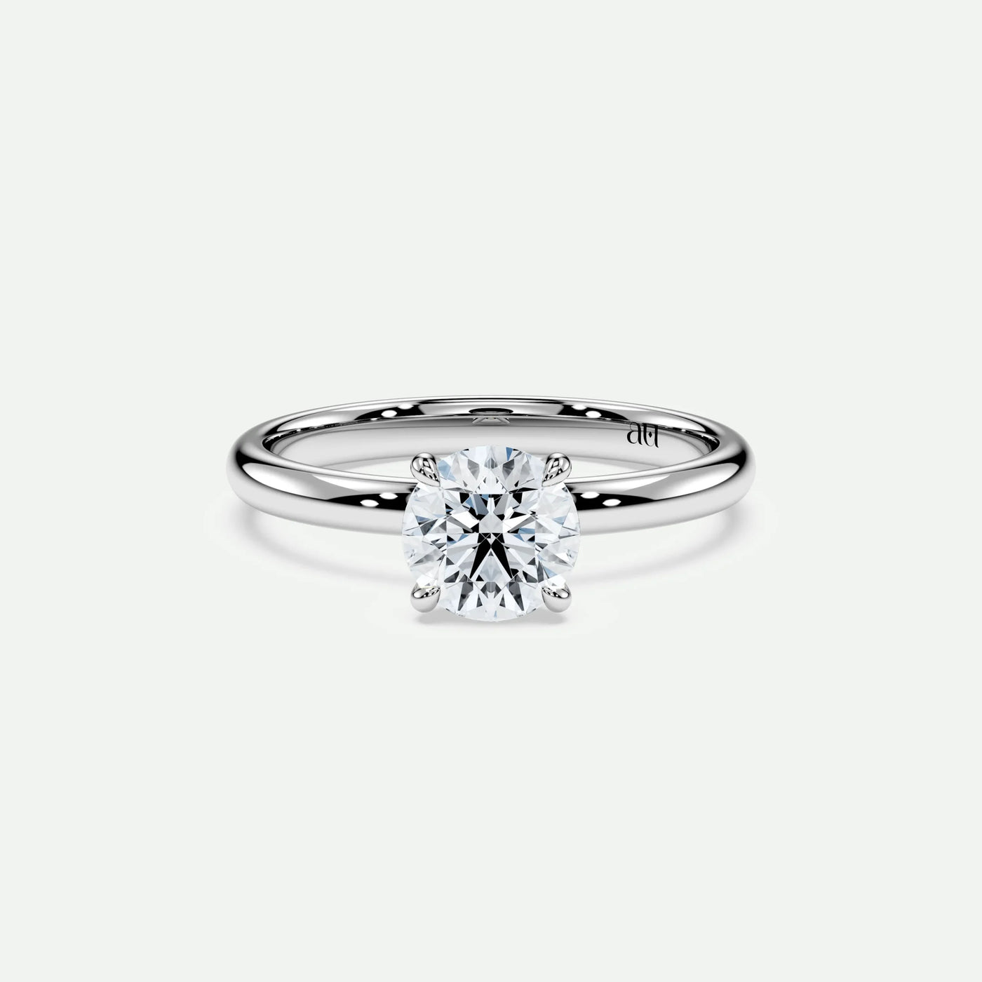 Round - Silver (White Gold)