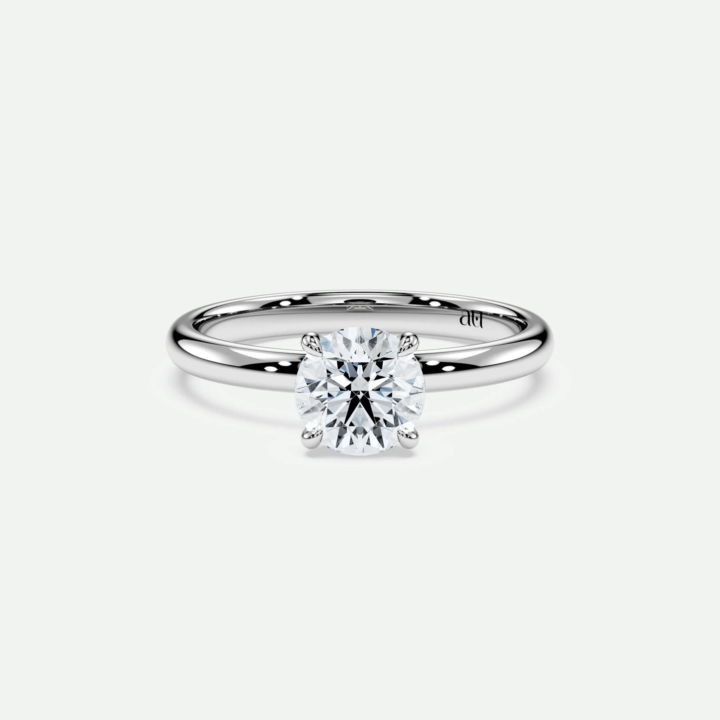 Round - Silver (White Gold)