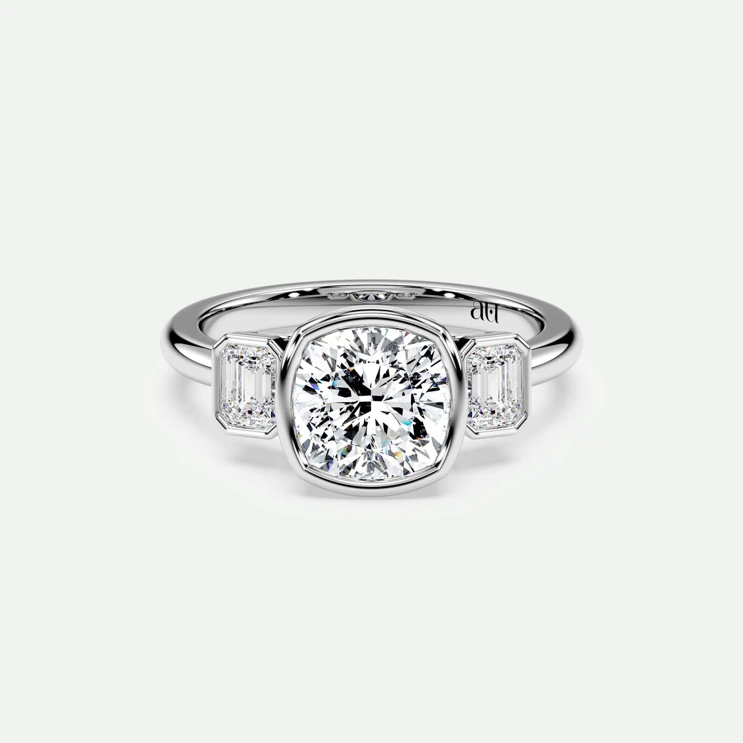 Cushion - Silver (White Gold)
