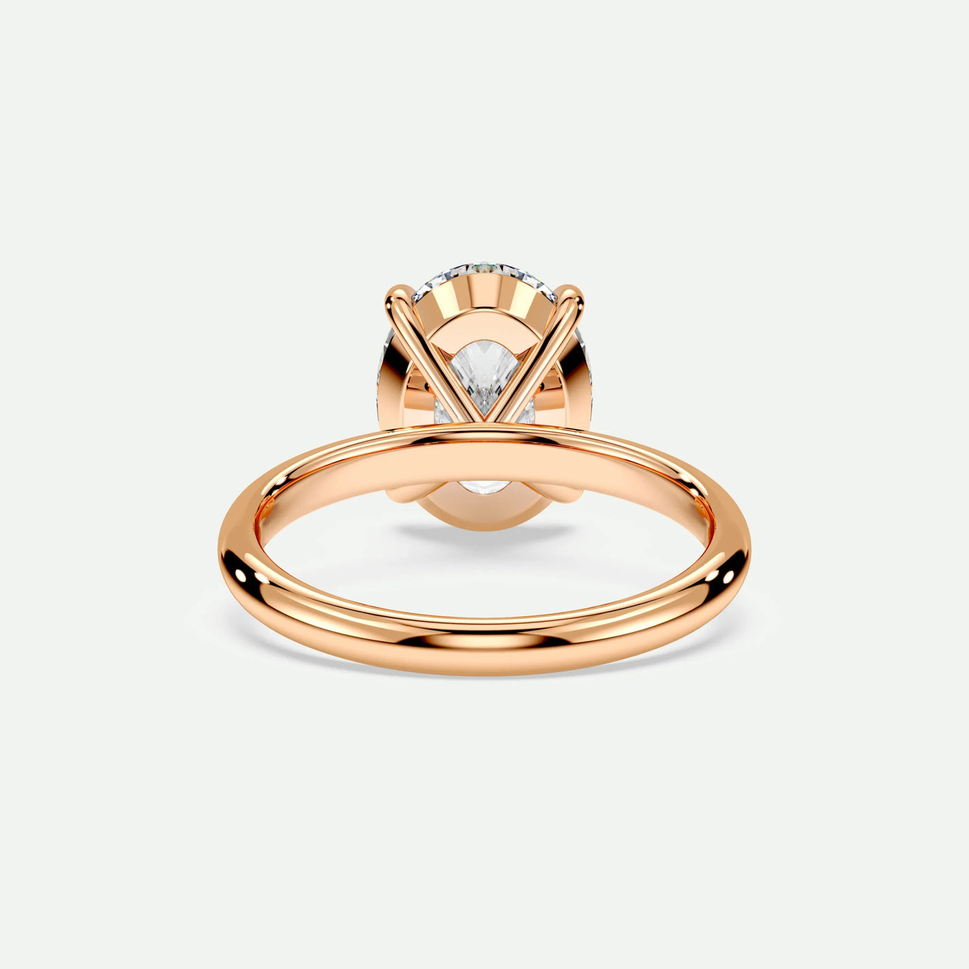 Oval - Silver (Rose Gold)
