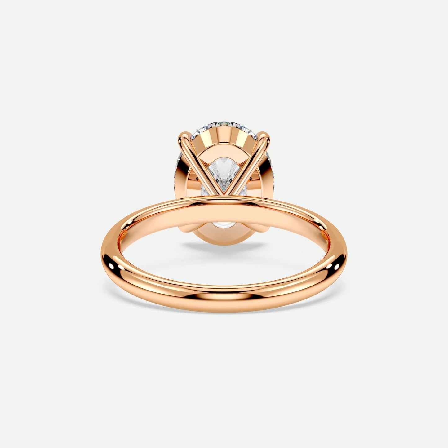 Oval - Silver (Rose Gold)
