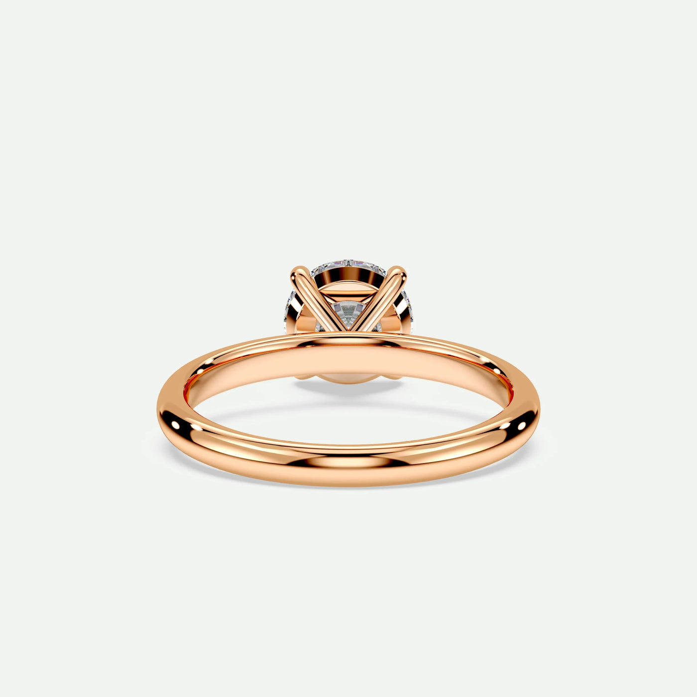 Round - Silver (Rose Gold)