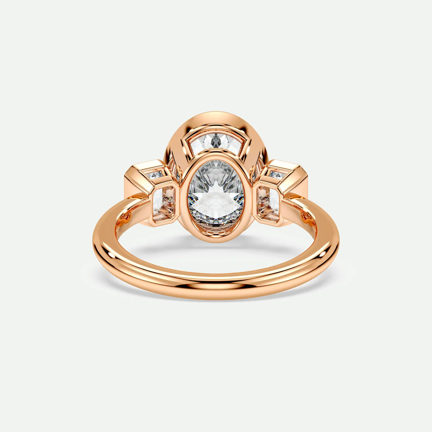 Oval - Silver (Rose Gold)
