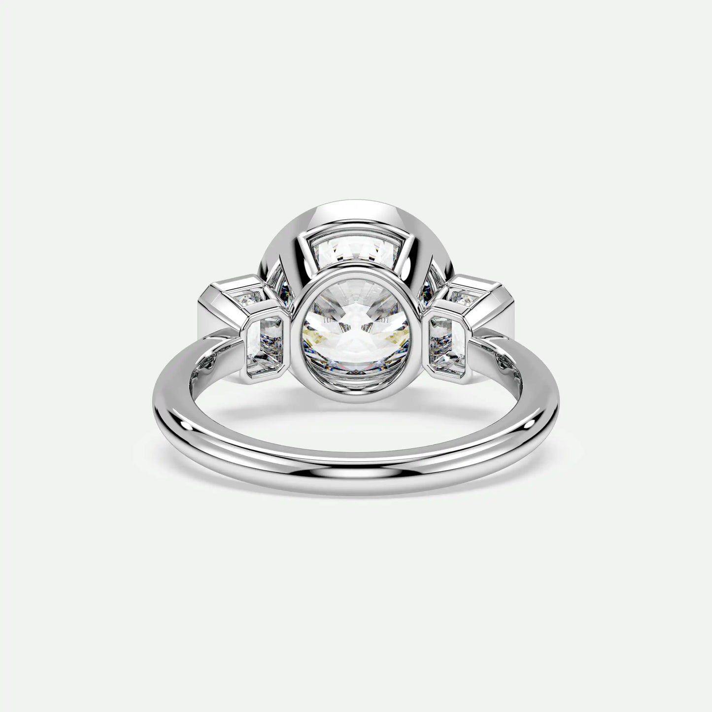 Round - Silver (White Gold)