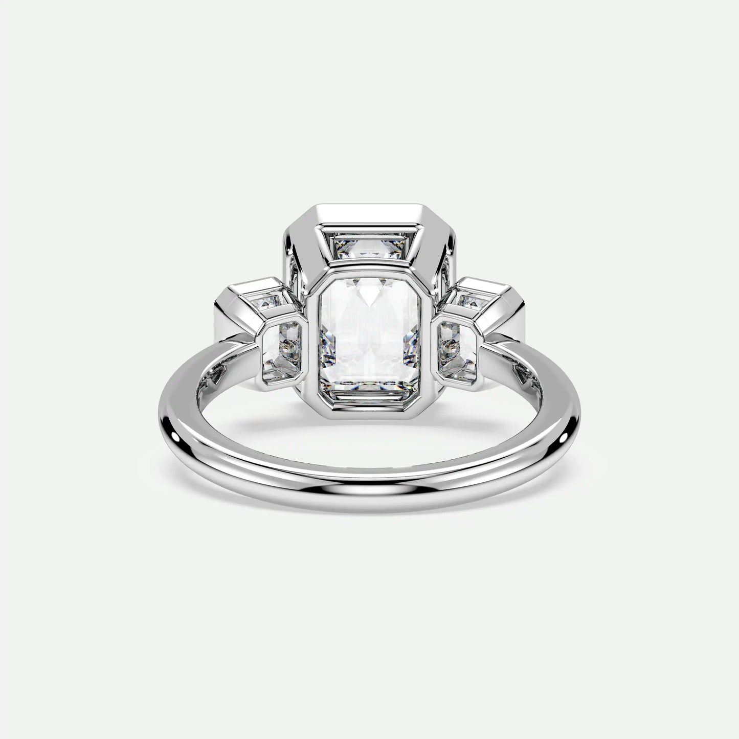 Emerald - Silver (White Gold)

