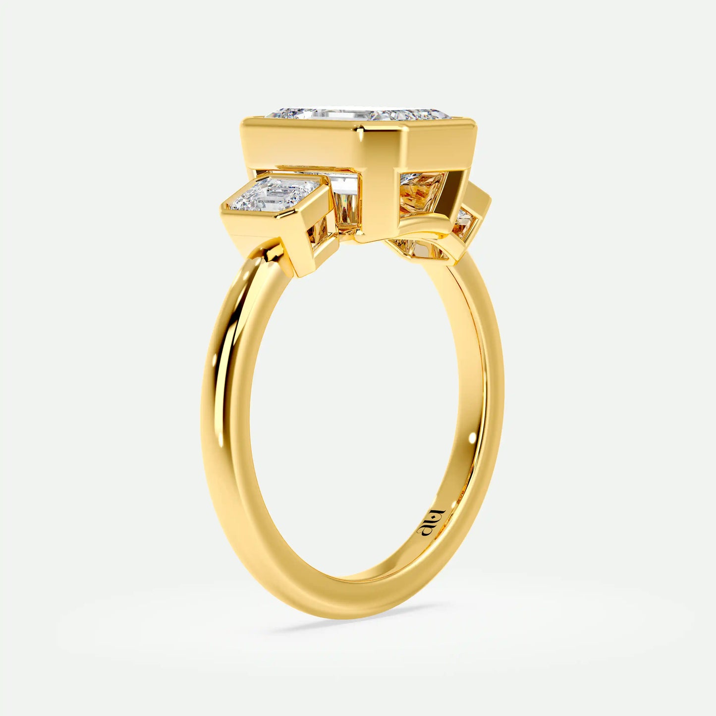 Emerald - Silver (Yellow Gold)
