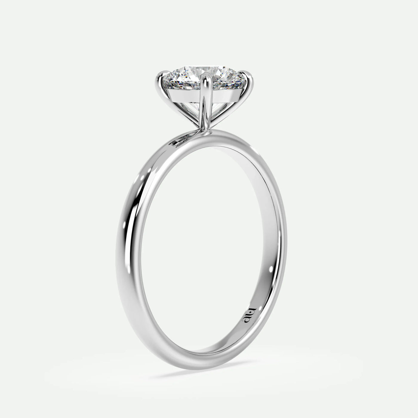 Round - Silver (White Gold)