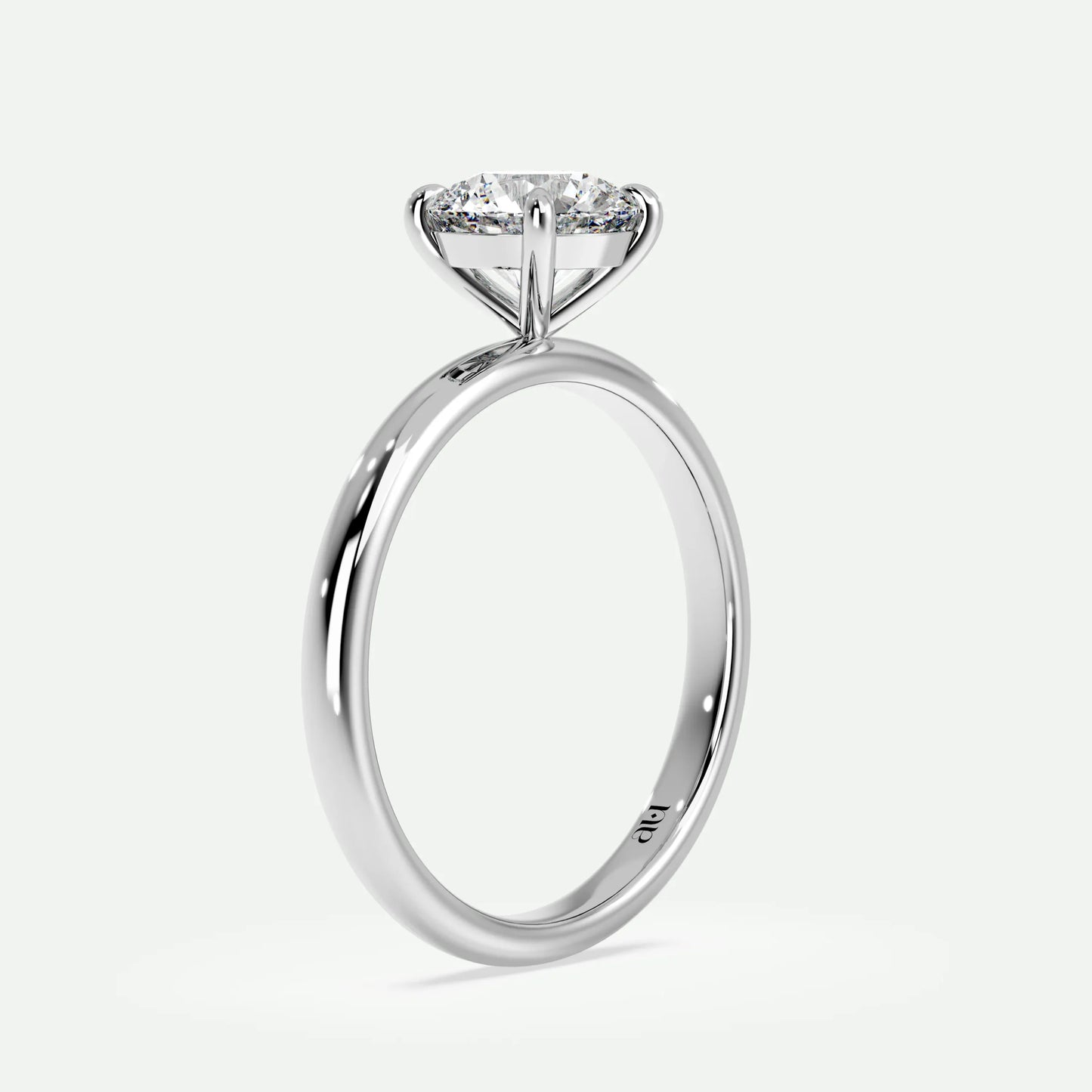 Round - Silver (White Gold)
