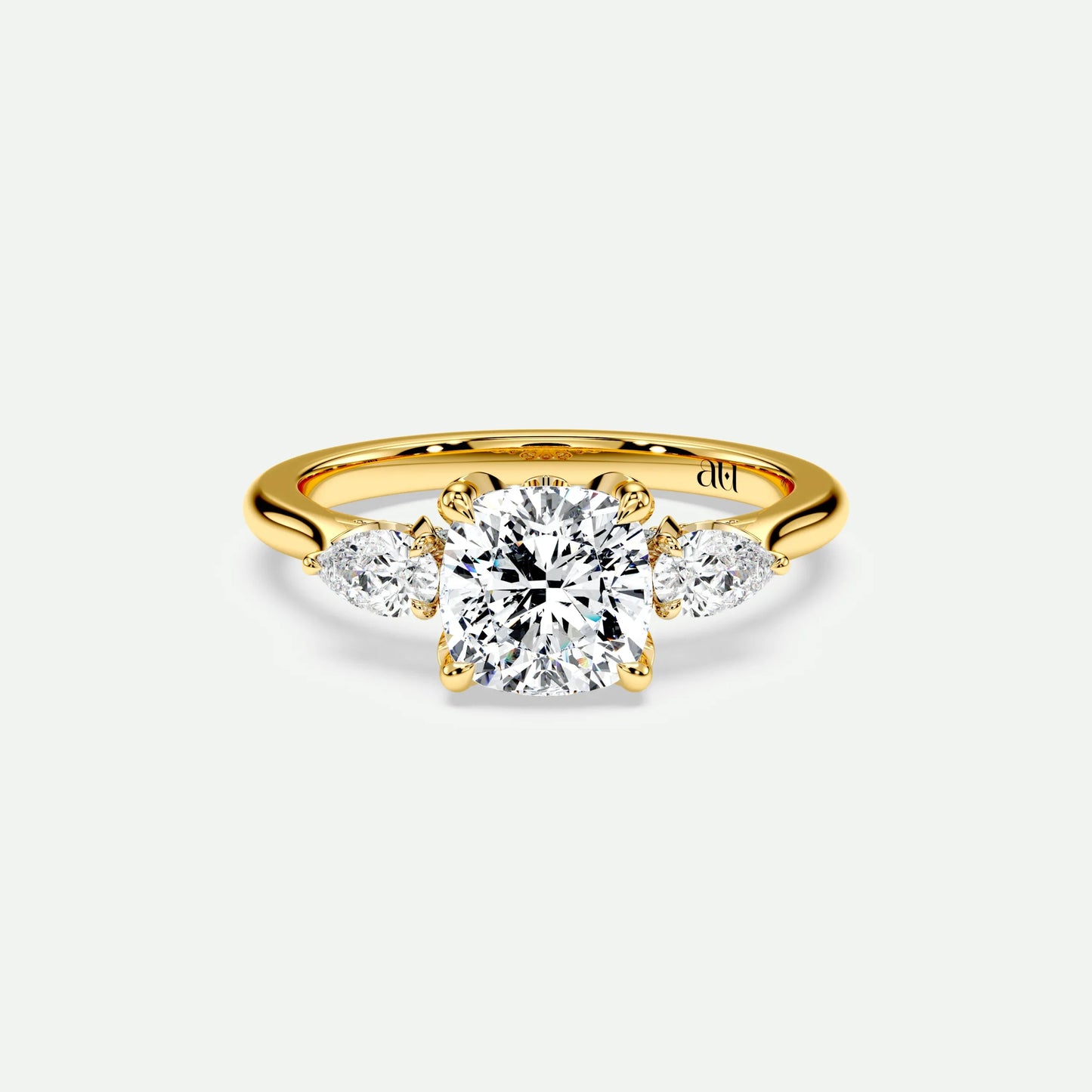 Cushion - Silver (Yellow Gold)