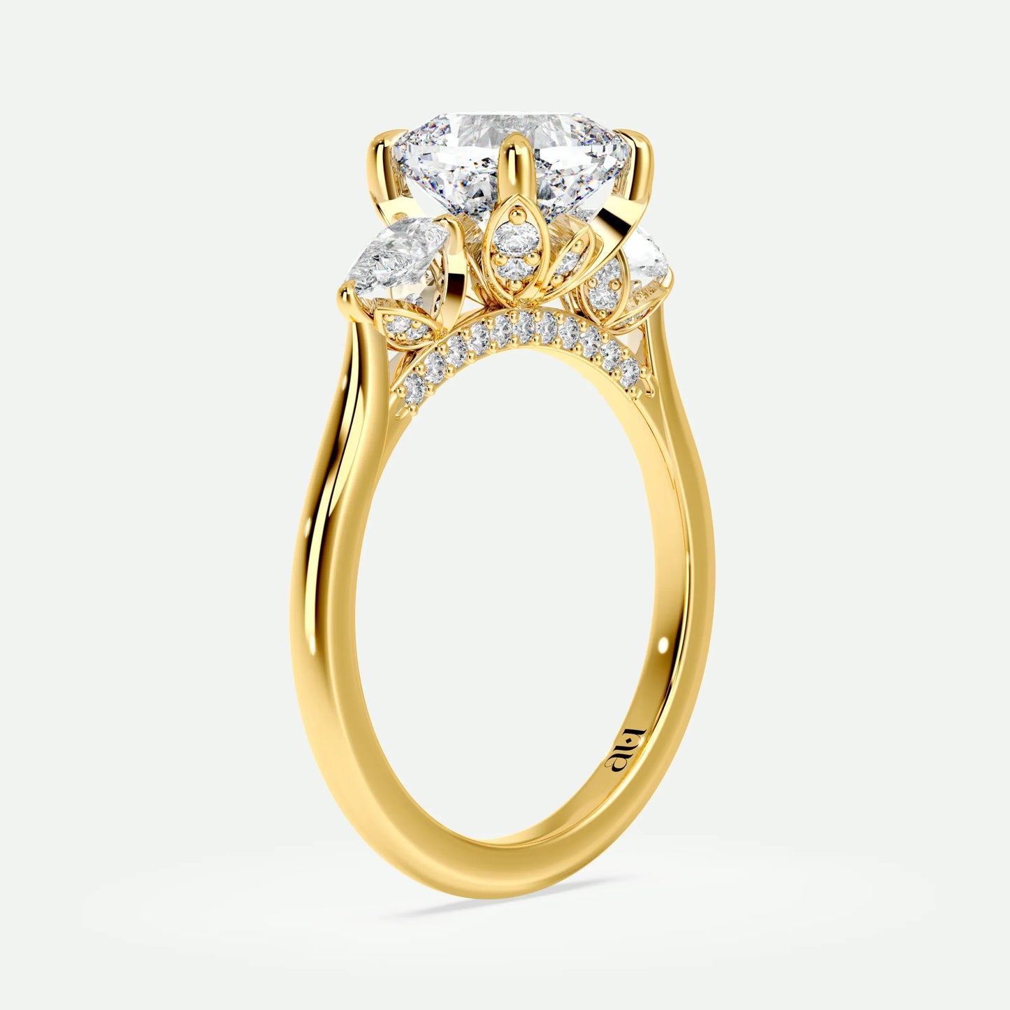 Cushion - Silver (Yellow Gold)