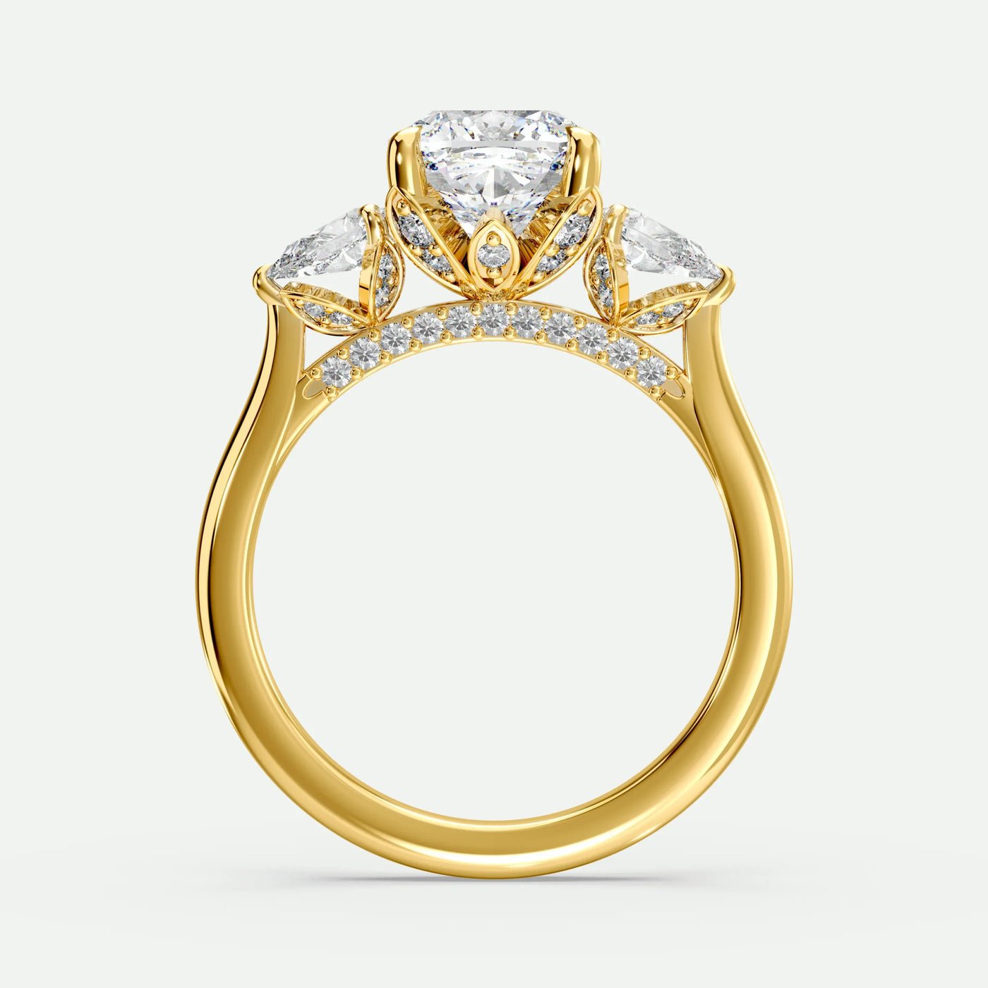 Cushion - Silver (Yellow Gold)