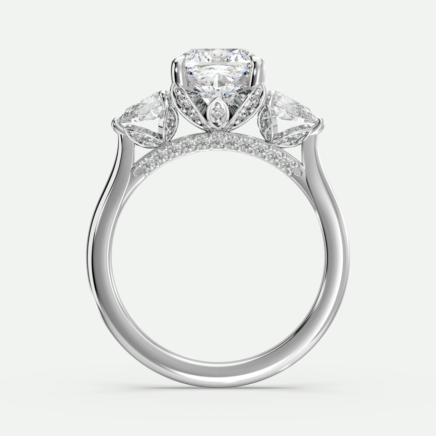 Cushion - Silver (White Gold)
