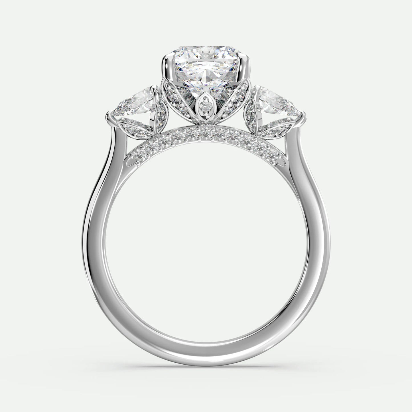 Cushion - Silver (White Gold)