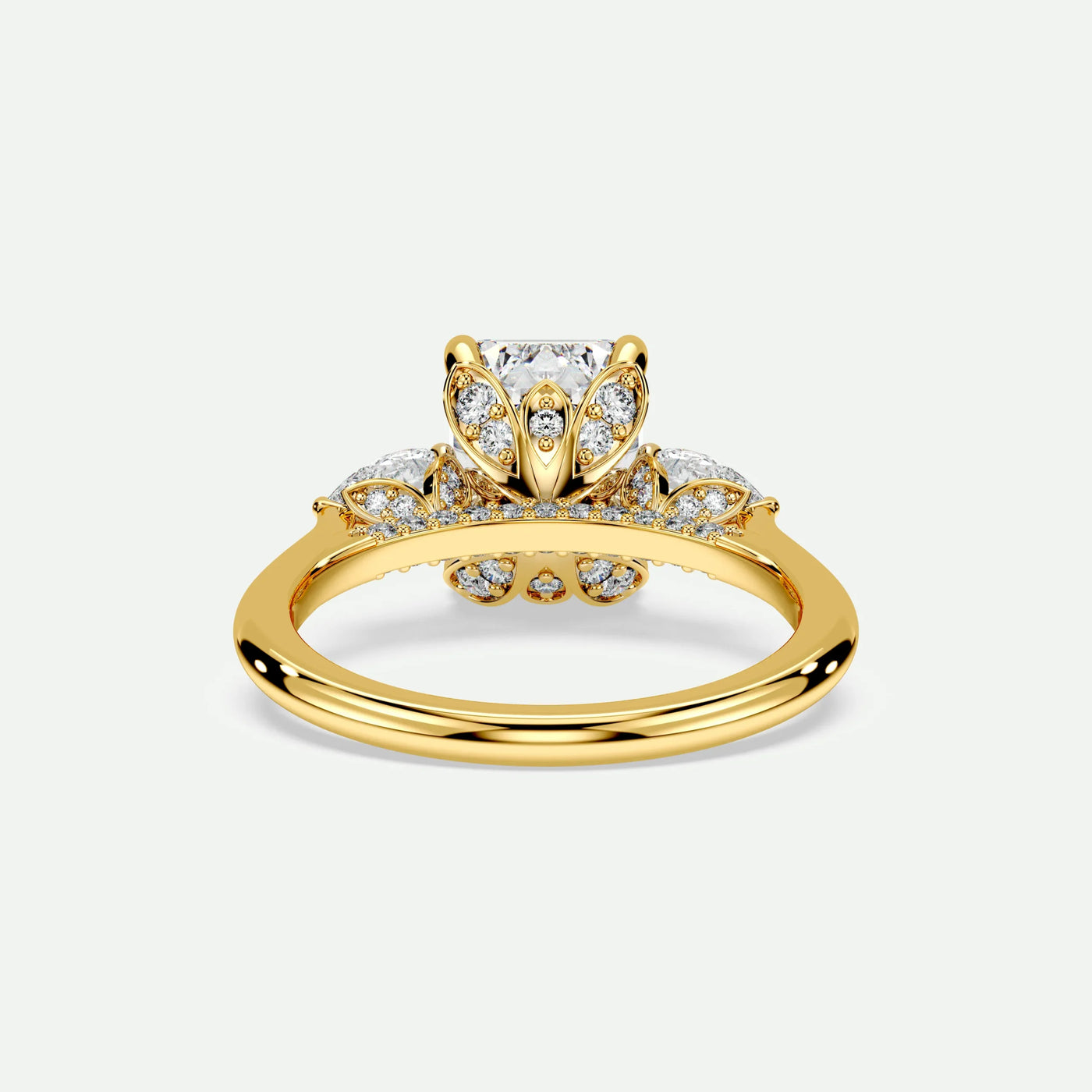 Emerald - Silver (Yellow Gold)