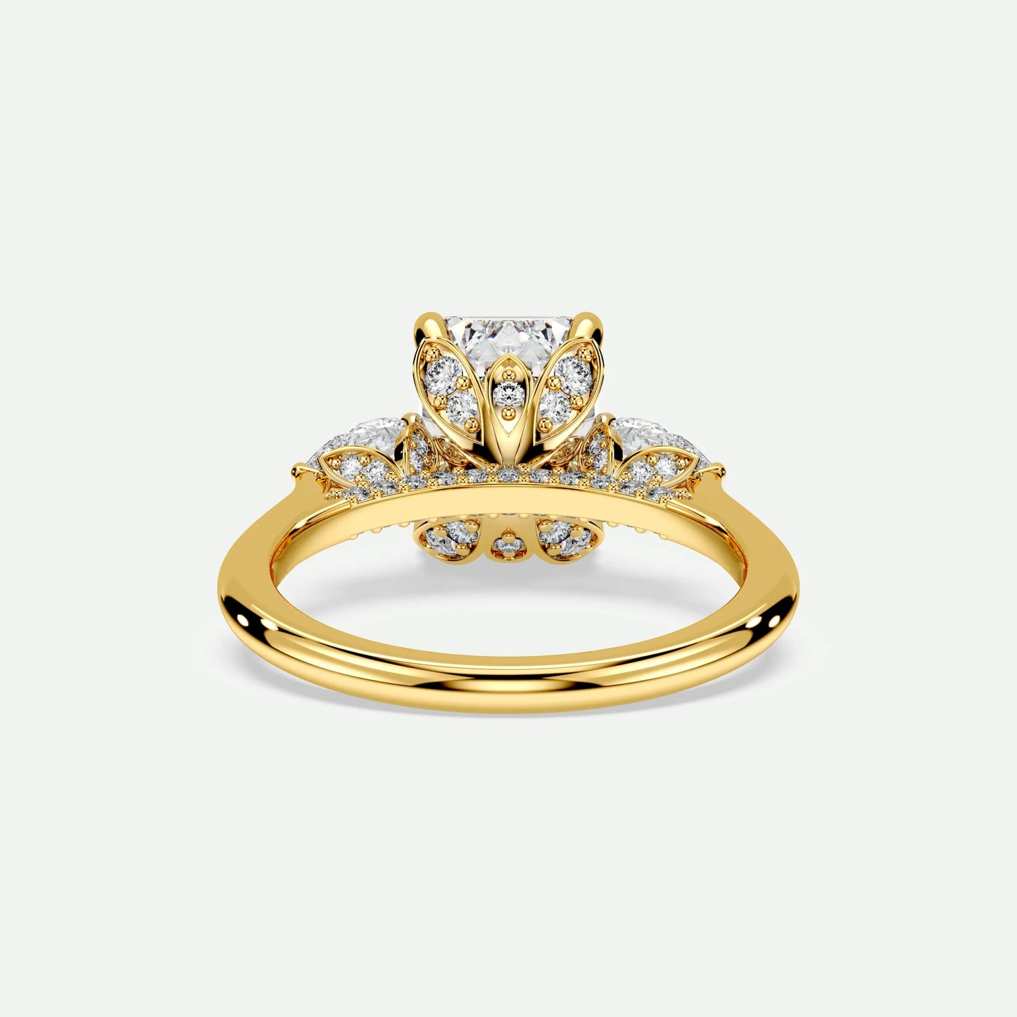 Emerald - Silver (Yellow Gold)