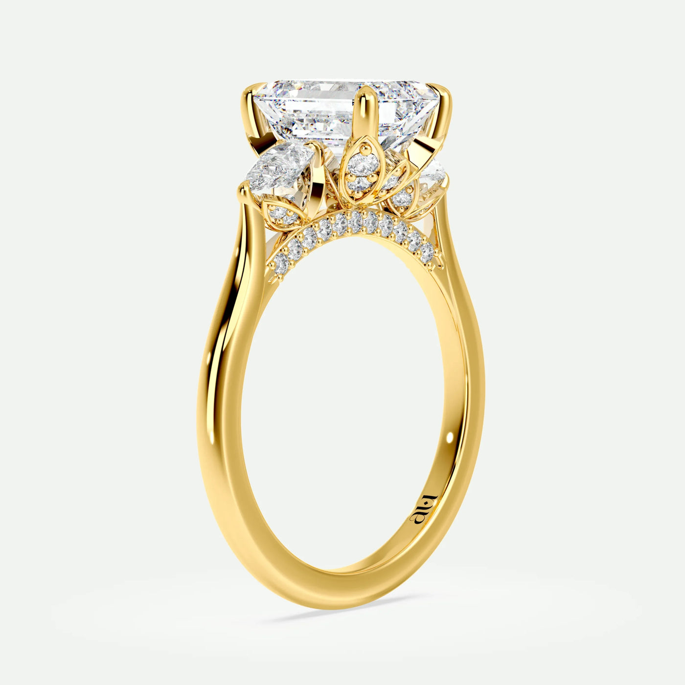 Emerald - Silver (Yellow Gold)