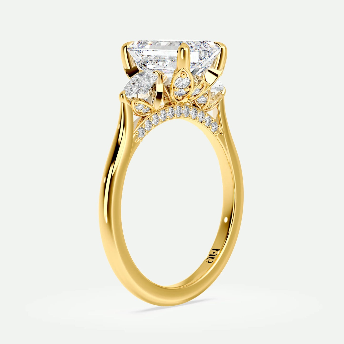 Emerald - Silver (Yellow Gold)