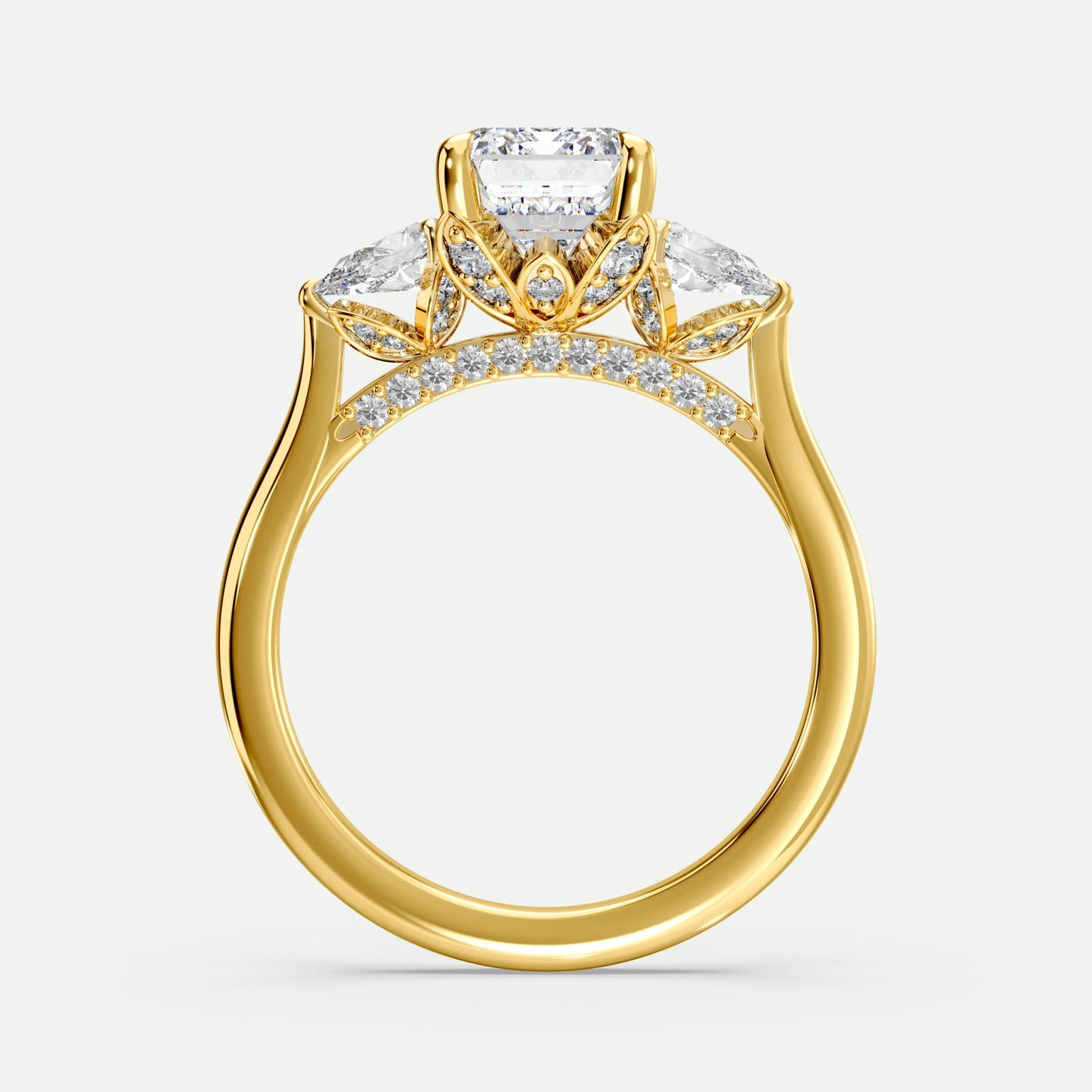 Emerald - Silver (Yellow Gold)
