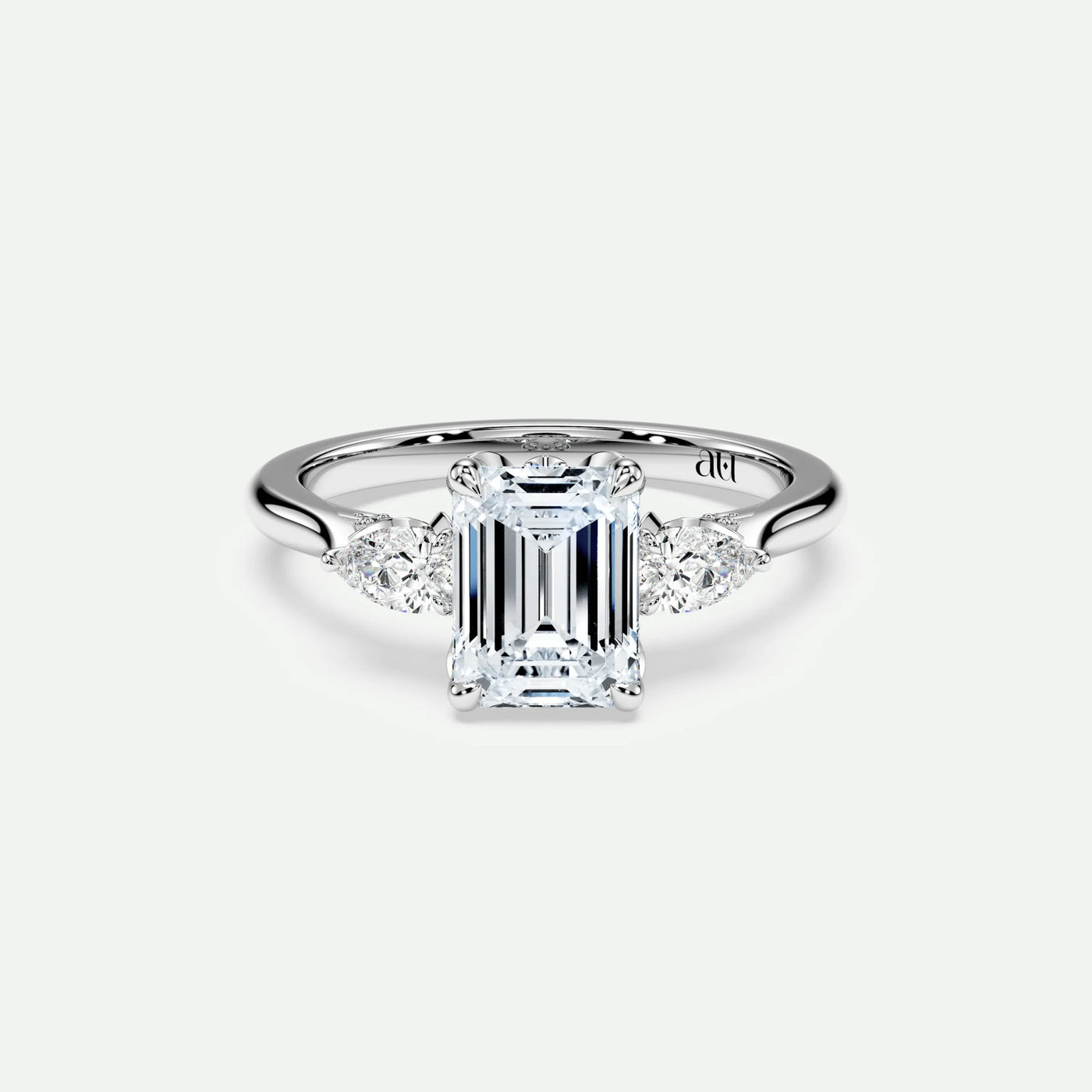 Emerald - Silver (White Gold)