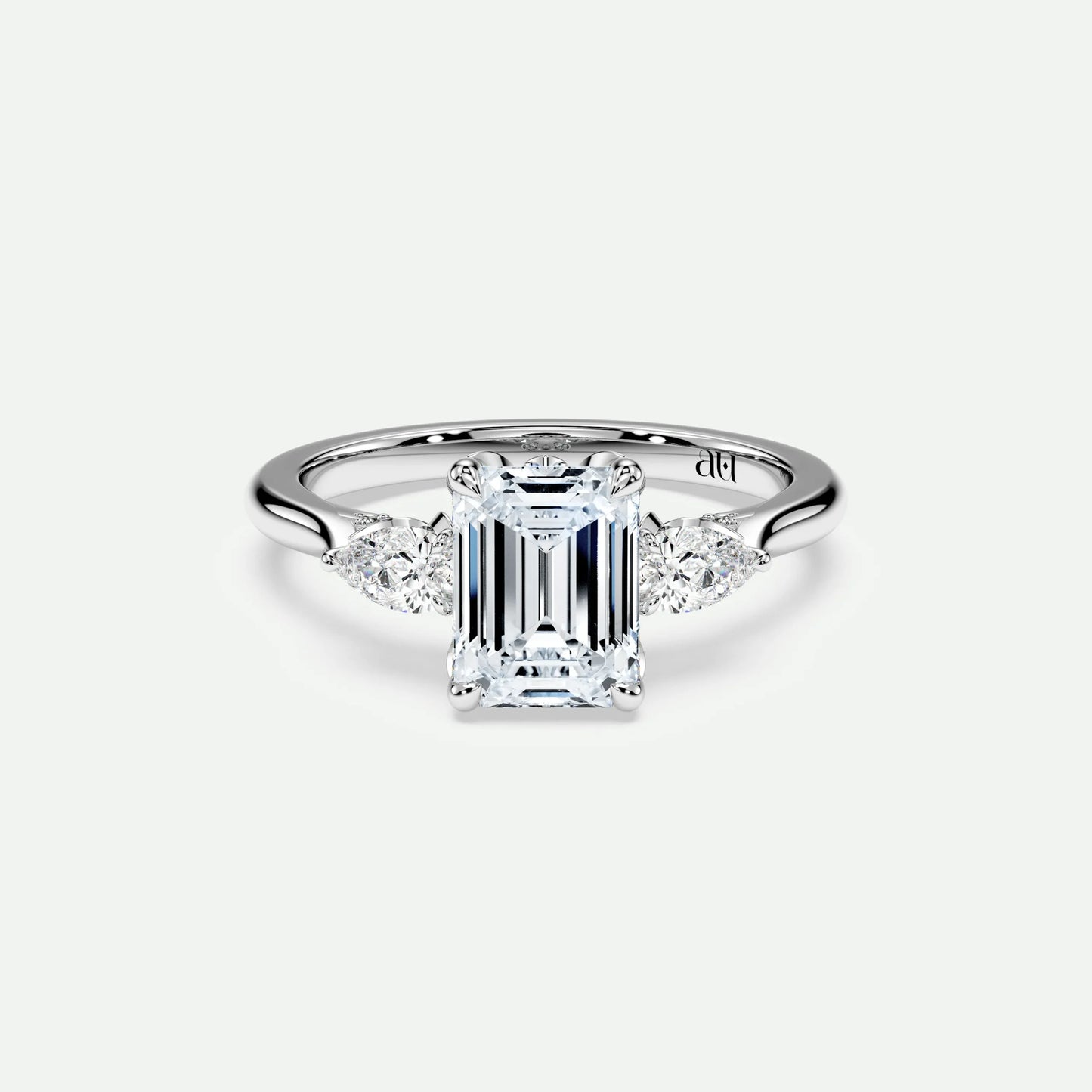 Emerald - Silver (White Gold)
