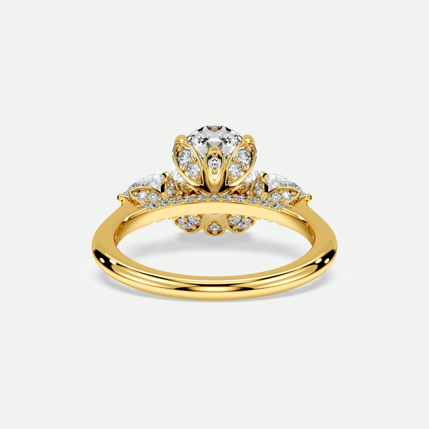 Oval - Silver (Yellow Gold)