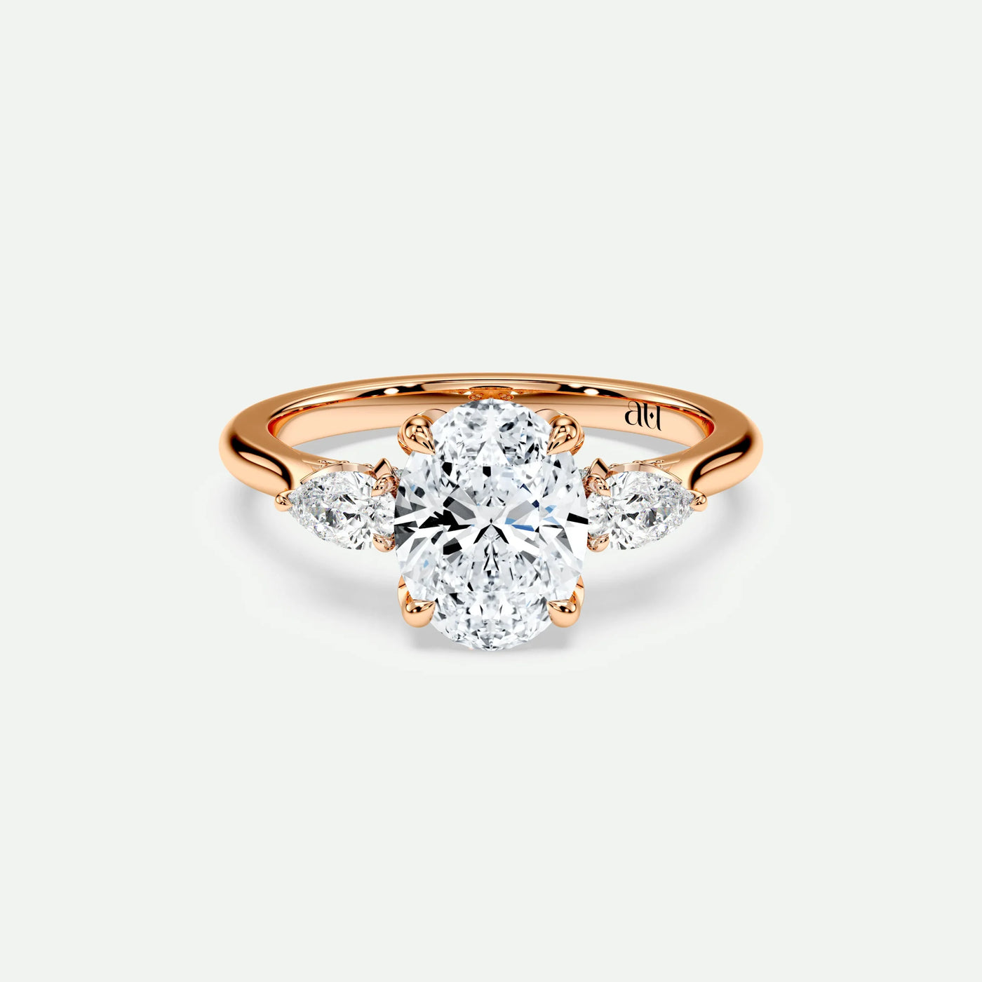 Oval - Silver (Rose Gold)