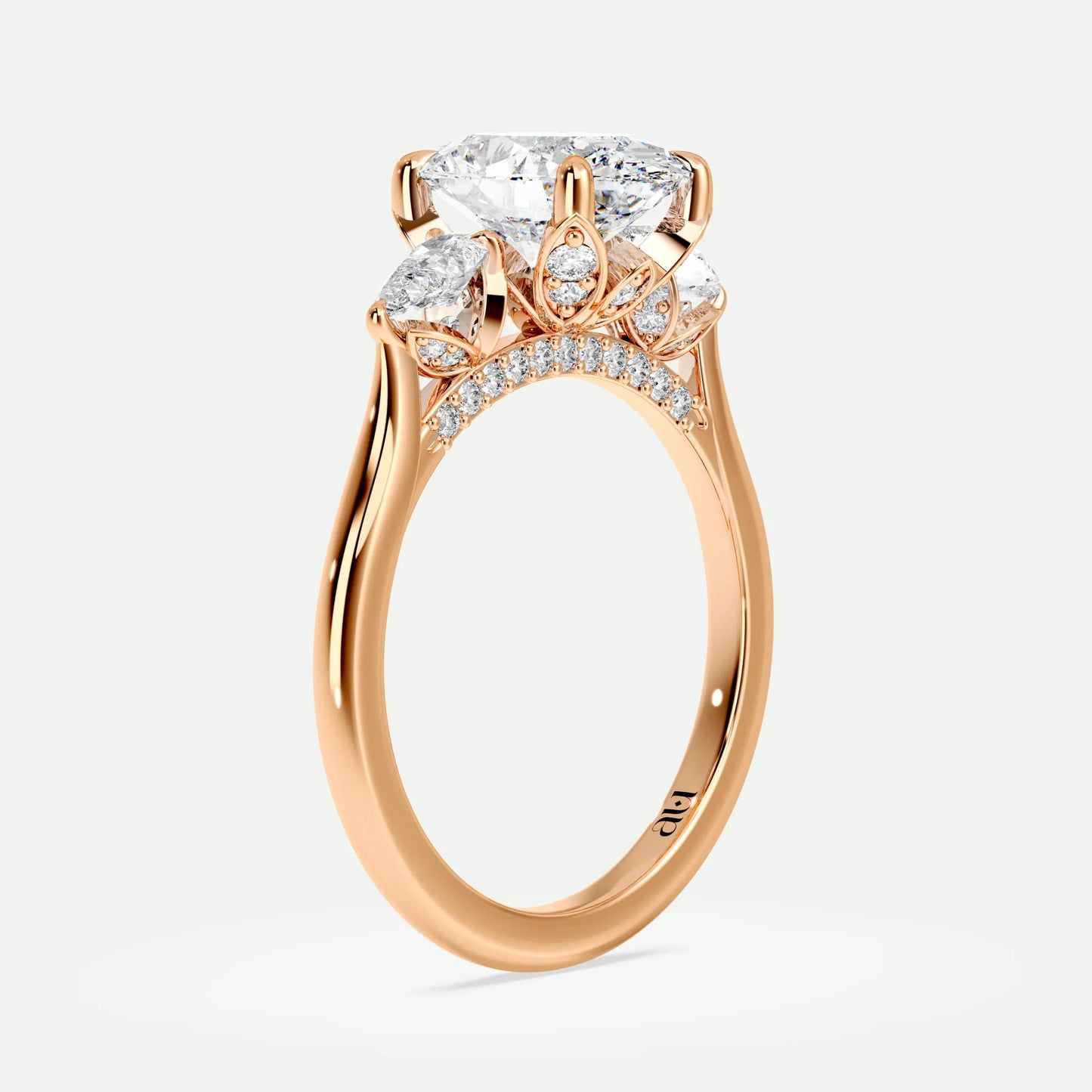 Oval - Silver (Rose Gold)