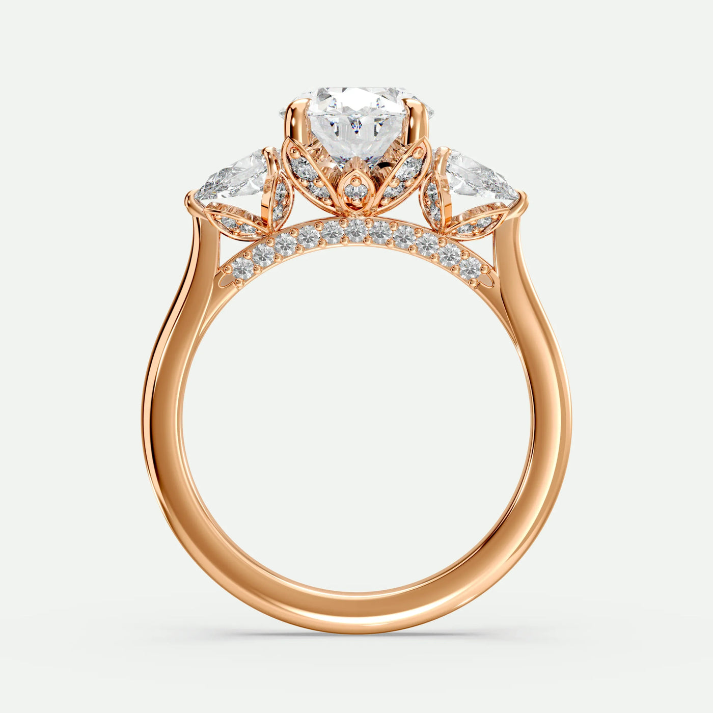 Oval - Silver (Rose Gold)